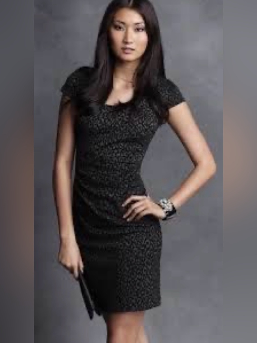 Ann Taylor Leopard Dress Size 4
Black gray